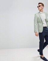 Thumbnail for your product : ASOS Design Wedding Skinny Suit Jacket In Sage Green
