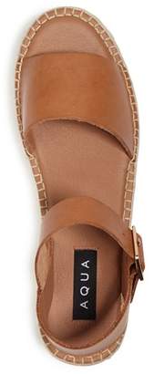 Aqua Women's Rowan Leather Espadrille Platform Sandals - 100% Exclusive