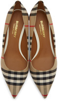 Thumbnail for your product : Burberry Beige Check Lillyton Heels