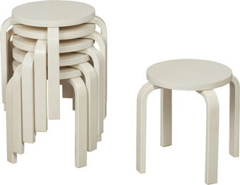ECR4kids Bentwood Stackable Stools, Classroom Furniture