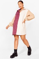 Thumbnail for your product : Nasty Gal Womens Writers Block Plus Two-Tone Shirt Dress