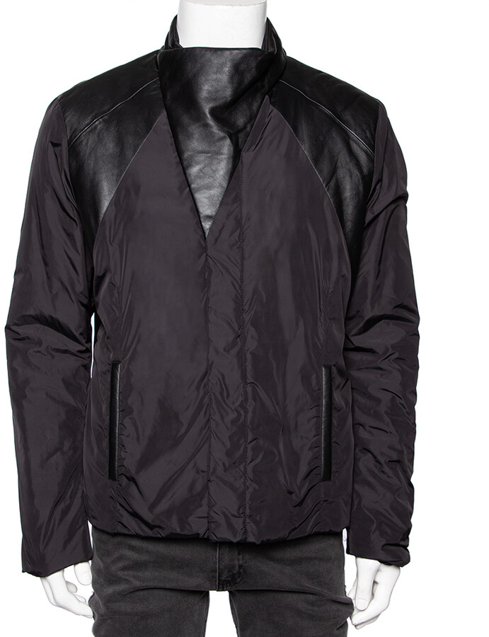 Emporio Armani Matt Line ブラックジャケット 美品□黒タグ EMPORIO ARMANI エンポリオアルマーニ MATT LINE フード