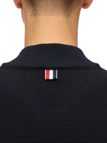 Thumbnail for your product : Thom Browne Merino Wool Knit Bomber Jacket