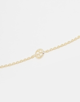 Thumbnail for your product : ASOS Gold Plated Sterling Silver Cancer Choker Necklace