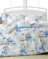 Thumbnail for your product : Lacourte CLOSEOUT! Floral Postcard 5-Pc. Full Reversible Comforter Set