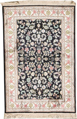 Bokara Rug Co., Inc. Hand-Knotted High-Quality Red and Ivory Area Rug