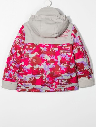 Diesel Kids Camouflage-Print Hooded Jacket