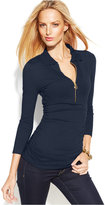 Thumbnail for your product : MICHAEL Michael Kors Zip-Front Polo Shirt