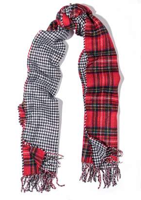 Ever New Ever New Jena Red Tartan Reversible Blanket Scarf