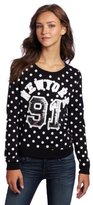 Thumbnail for your product : Southpole Juniors New York Logo Polka Dot Pull Over Sweatshirt