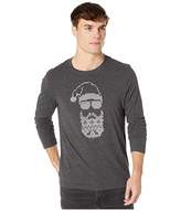 Thumbnail for your product : Original Penguin Long Sleeve Graphic Tee (Dark Charcoal Heather) Men's Clothing