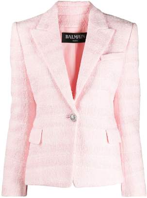 Balmain slim-fit bouclé tweed jacket