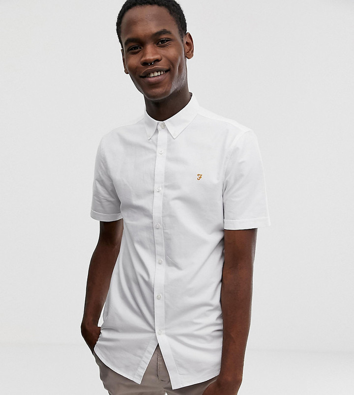 farah white oxford shirt