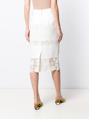 Dolce & Gabbana Lace-Trimmed Skirt