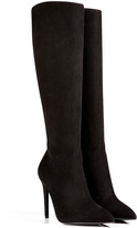 Thumbnail for your product : Ralph Lauren Collection Suede High Heel Boots in Black