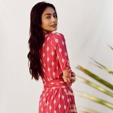 Thumbnail for your product : Sur La Côte - Pink Batik Wrap Dress