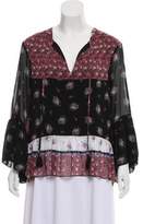 Thumbnail for your product : Rebecca Minkoff Printed Long Sleeve Top Black Printed Long Sleeve Top