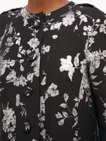 Thumbnail for your product : Erdem Kerianne Single-breasted Cotton-blend Brocade Coat - Black Silver