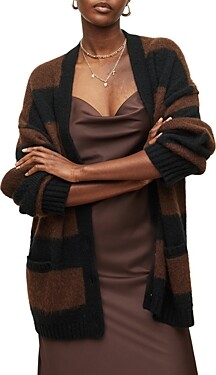 AllSaints Lou Striped Cardigan ShopStyle