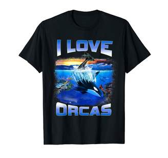 Orca I Love Whales Birthday Gift Ocean Activist Killer Whale T-Shirt