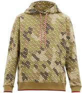 Thumbnail for your product : Burberry Casper Tb-print Cotton-blend Hooded Sweatshirt - Mens - Khaki