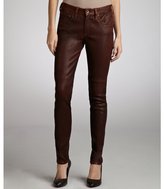 Thumbnail for your product : Rag and Bone 3856 Rag & Bone brown distressed leather leather skinny pants