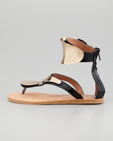 Thumbnail for your product : Jeffrey Campbell Congo Sandal, Black/Gold