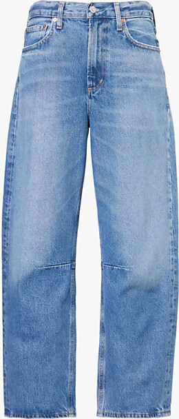 Citizens of Humanity Womens Pacifica Miro Barrel-Leg Relaxed-Fit High-Rise Denim Jeans 30