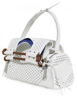 Thumbnail for your product : Corto Moltedo Priscilla Perforated Leather Handbag