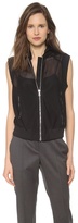 Thumbnail for your product : Vera Wang Collection Zip Up Baseball Vest
