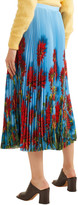 Thumbnail for your product : Dries Van Noten Sax Pleated Floral-print Crepe De Chine Midi Skirt