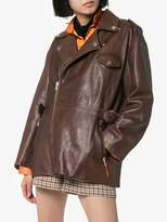 Thumbnail for your product : Ganni mid-length biker jacket