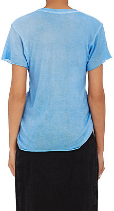 The Elder Statesman Women's Galaxy-Print Cashmere-Silk T-Shirt