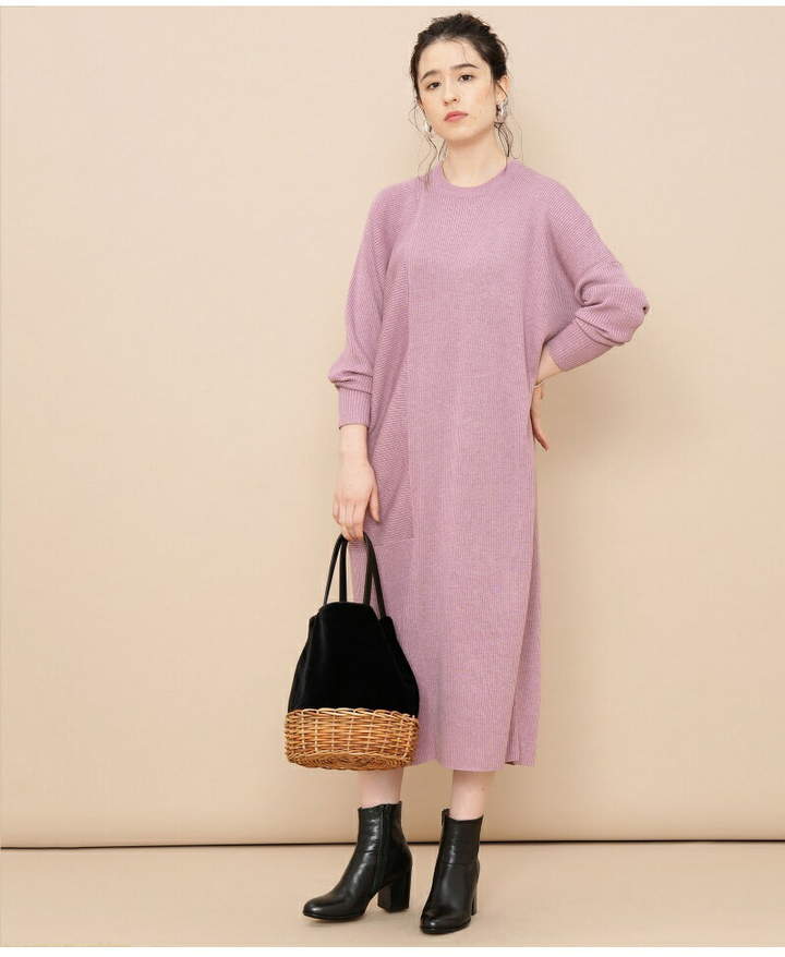 Adam Et Rope Femme リブアシンメトリーワンピース アダムエロペ ワンピース Shopstyle