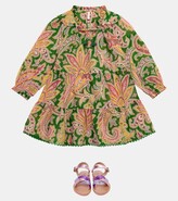 Thumbnail for your product : Zimmermann Kids Teddy paisley cotton dress