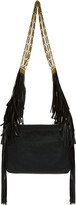 Thumbnail for your product : Lanvin Black Leather Tribal Fringe Bag