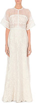 Thumbnail for your product : Elie Saab Floral lace gown