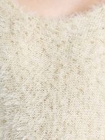 Thumbnail for your product : Pussycat Cream & Gold Knit Soft Eyelash Jumper