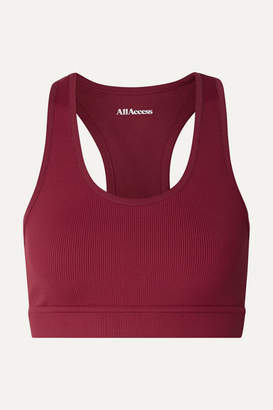 All Access Front Row Ribbed Stretch Sports Bra