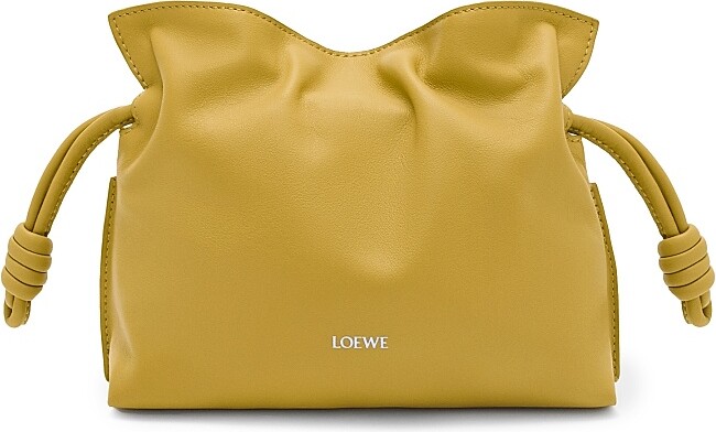 Loewe Women's Flamenco Mini Leather Clutch - Warm Desert