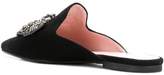 Thumbnail for your product : Pretty Ballerinas bead embroidered pointed mules