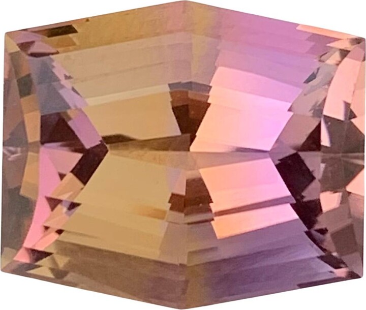 Gilt Gems 16.15 Carat Natural Faceted Ametrine Hexagon Shape Gemstone