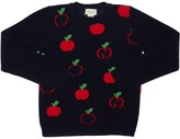 Thumbnail for your product : Gucci Apple Wool Jacquard Knit Sweater