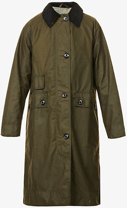 olive barbour jacket, louis vuitton neverfull, leopard print, striped  shirt, boyfriend jeans — bows & sequins