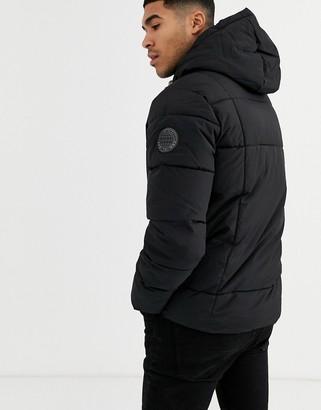Burton Menswear puffer jacket in black