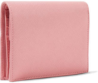 Prada Textured-leather Wallet - Baby pink