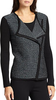 Thumbnail for your product : St. John Tweed Moto Cardigan