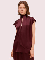 Thumbnail for your product : Kate Spade Satin Tie Neck Top