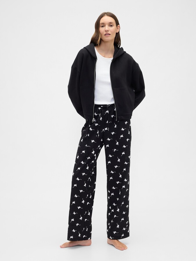 Print Poplin PJ Pants