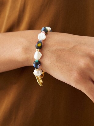Lizzie Fortunato Cosmic Nature Pearl & 18kt Gold-plated Bracelet - Multi